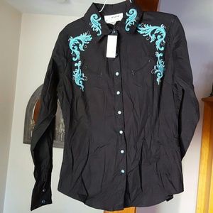 NWT size med women's western shirt/ show attire