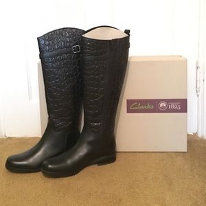Clarks Tall Riding boots! Brand New! Never Worn!