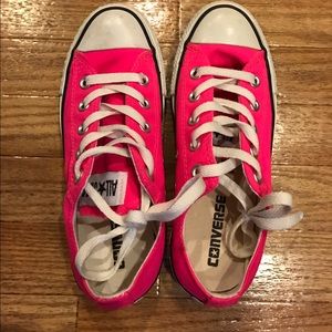Almost new hot pink converse