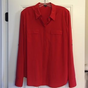 Red Ann Taylor Blouse