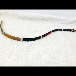 Brighton multicolor faux fur belt