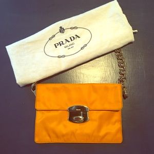 Prada clutch-Tangerine