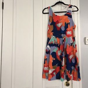 Anthropology watercolor dress