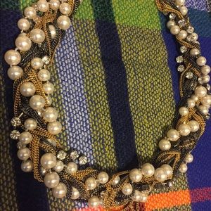 J. Crew mixed metals statement necklace