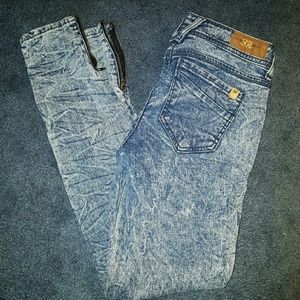 Acid Wash Skinny Jeans