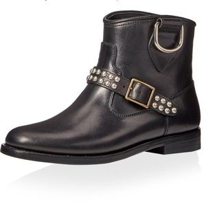 Saint Laurent Women's Motorcycle Strap Boot