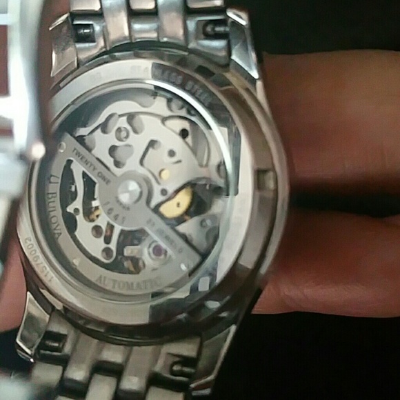 Bulova Heart Window Diamond Encrusted Watch! main image 2