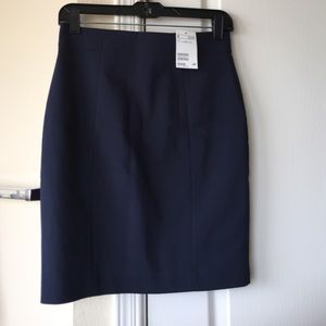 NWT H&M Navy Blue pencil skirt