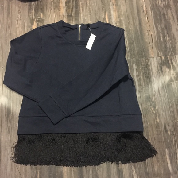 NWT j crew fringe shirt