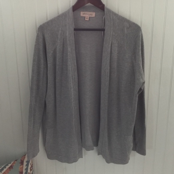Philosophy Long Cardigan - Gray