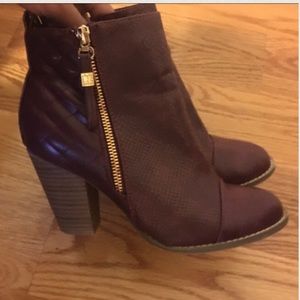 Maroon Booties