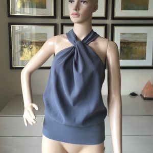 Bebe grey knotted top size XS/S