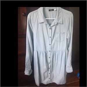 Denim Button Down Dress
