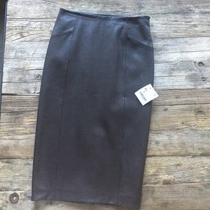 NWT Zara faux leather snakeskin pencil skirt