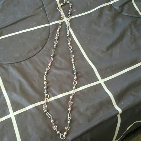 Premiere Jewelry Necklace in Gray and Pink