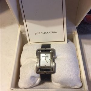 BCBG Maxazria leather watch