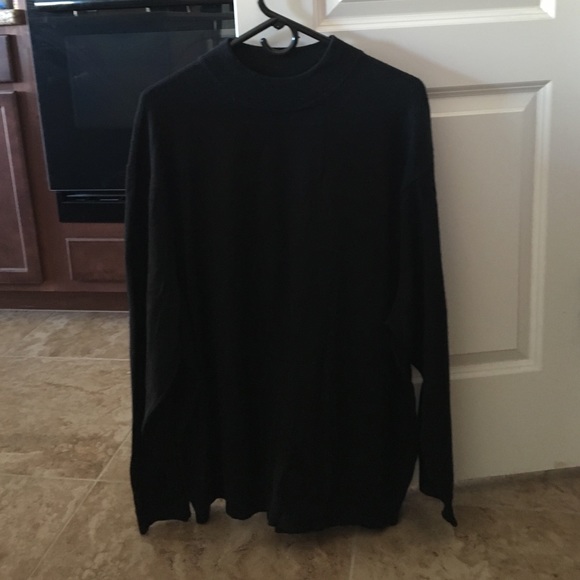 Wool mock turtleneck sweaters