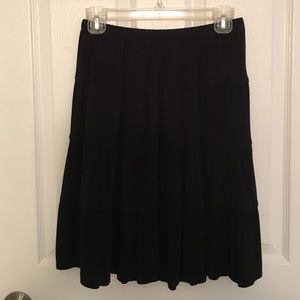 Style & Co PM black skirt with tiers