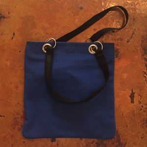 Urban Oxide blue rubber construction tote.