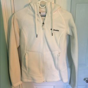White Columbia zip up jacket
