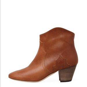 Isabel Marant Shoes - Isabel Marant Dicker Leather Ankle Boots Cognac 37 Isabel Marant Shoes - Isabel Marant Dicker Leather Ankle Boots Cognac 37
