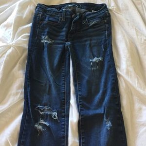 American eagle ripped jeggings