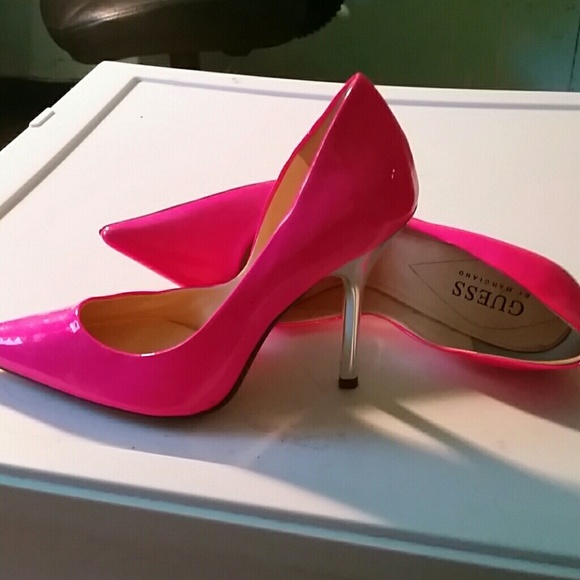 Guess heels hot pink