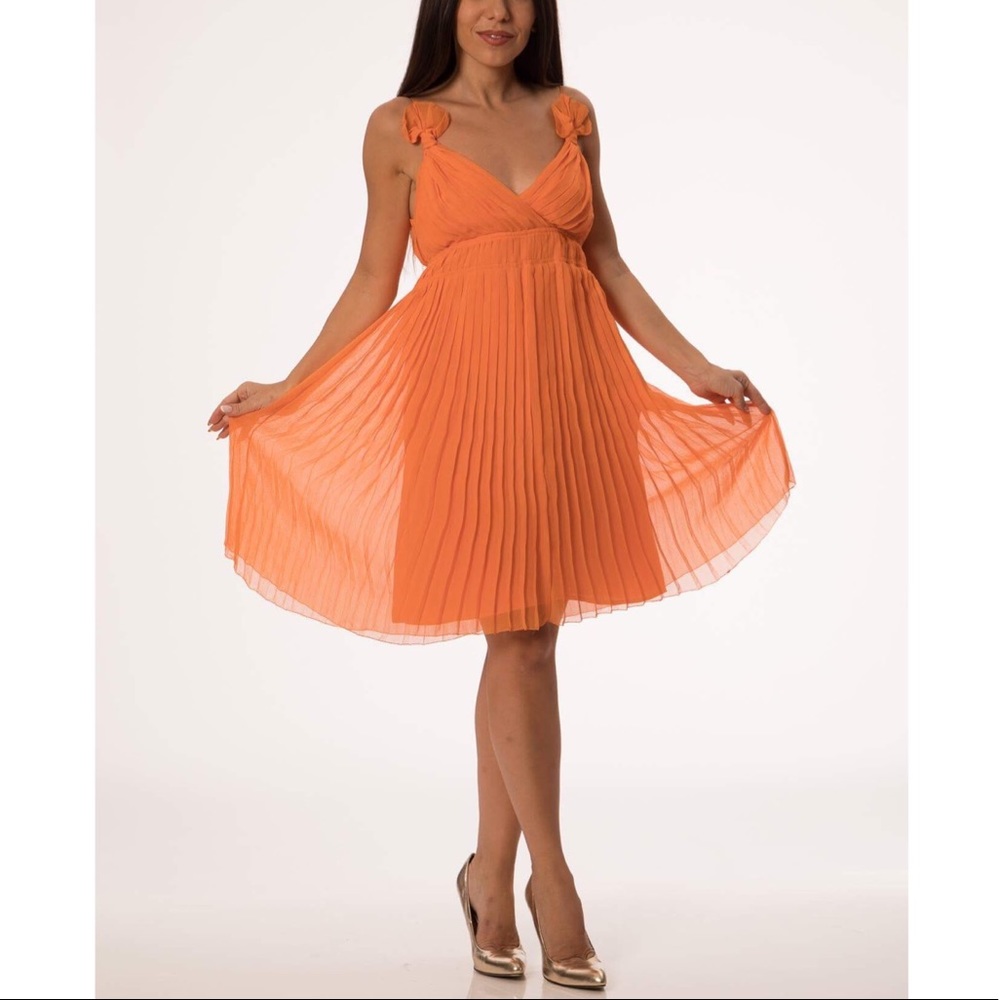 Club Monaco Silk Orange Dress