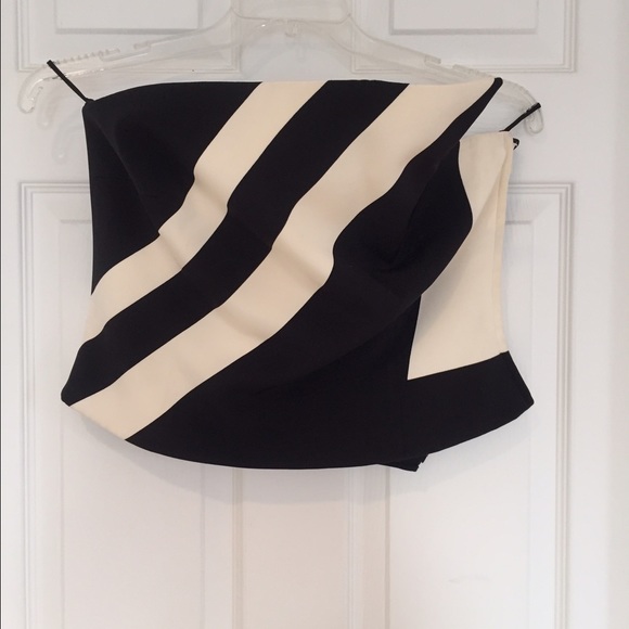 Tuxedo Strapless Top by Giorgio Armani