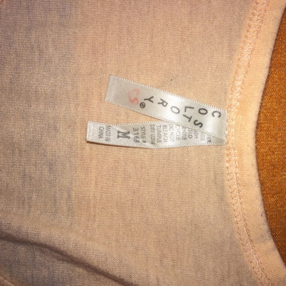 Pink/Nude Tank w/ Rhinestones - Picture 3 of 3