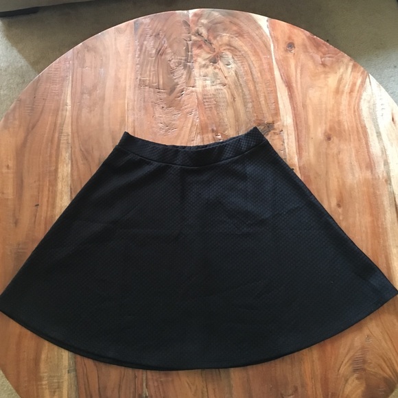 Black mini skirt