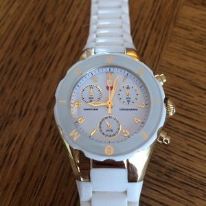 White and Gold Michelle Jelly watch