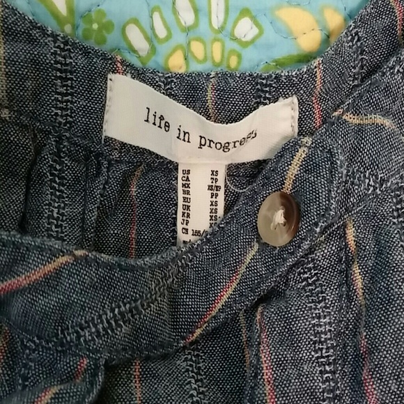 Blue striped Forever 21 top - Picture 2 of 4