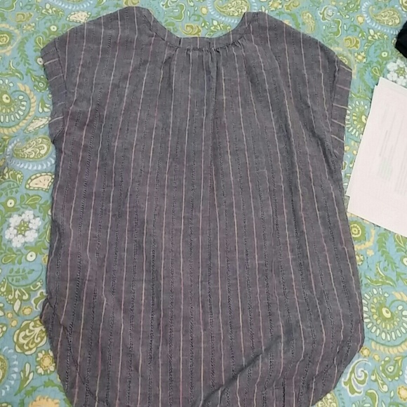 Blue striped Forever 21 top - Picture 3 of 4