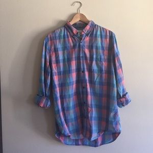 Gap Regular Fit Pastel Madras Button Up