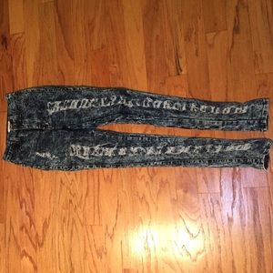 Destroyed denim
