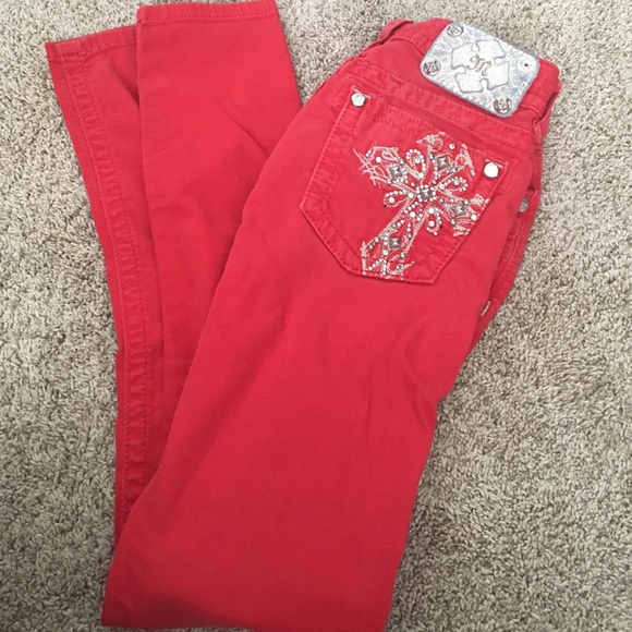 Red Miss Me Jeans