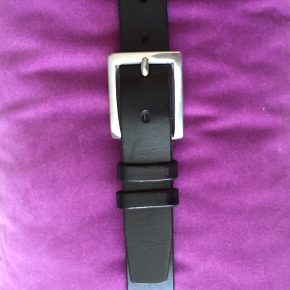 Unisex black leather belt L Polo Ralph Lauren