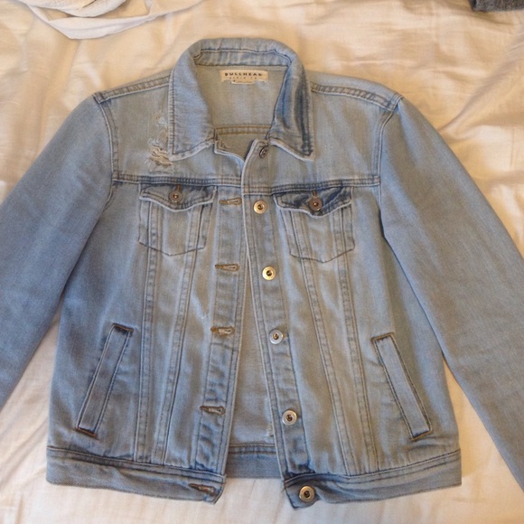 Distressed pacsun denim jacket