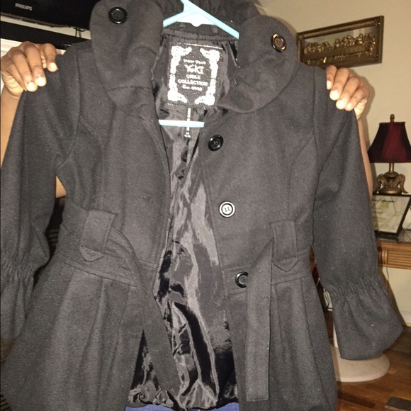 Little girl wool church coat