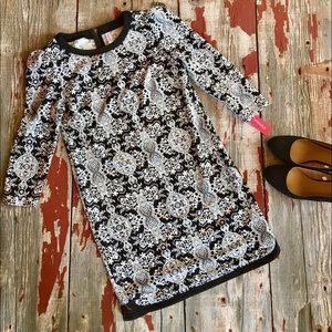 Black & White Print Dress