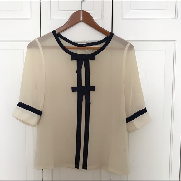 Modcloth sheer feminine blouse