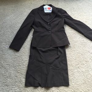 Chocolate brown Ann Taylor suit