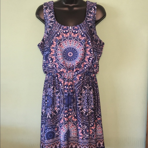 Maurices Dresses & Skirts - Medallion Print Dress with Lattice Back