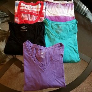 Five Woman's XXL/2X Shirts