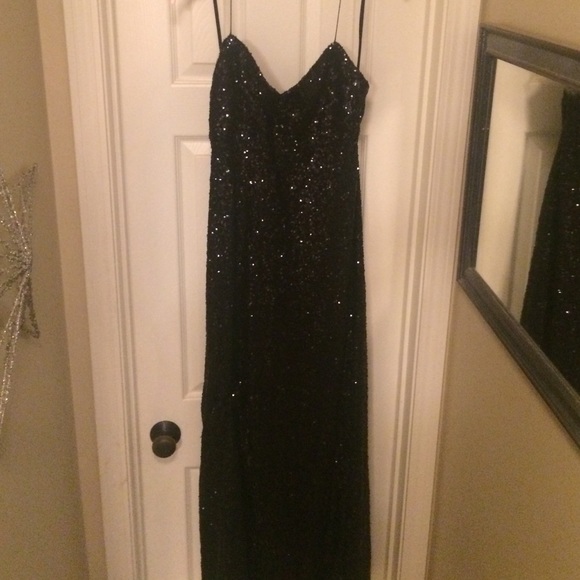 Beautiful Jill Stuart black sequined ball gown!
