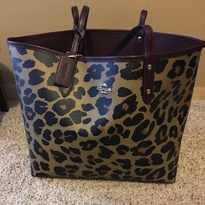 Coach shoulder Animal Print