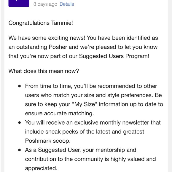 I'm a suggested user!! YAY!!
