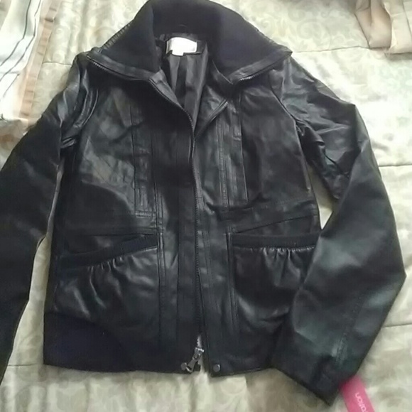 Faux leather jacket