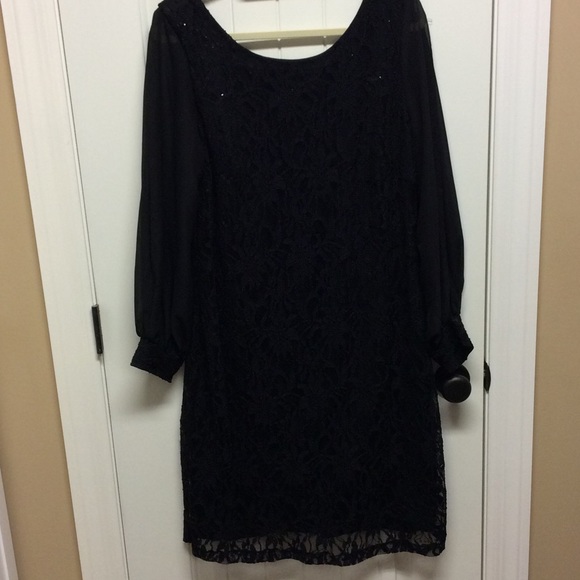 Dress Barn collection black lace LBD
